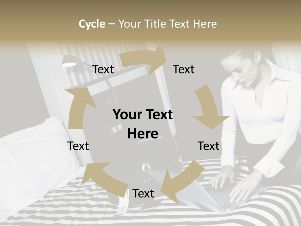 Cute Bedroom Surfing PowerPoint Template
