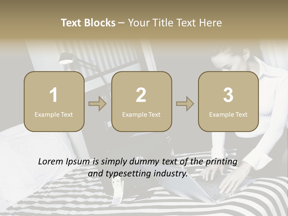 Cute Bedroom Surfing PowerPoint Template