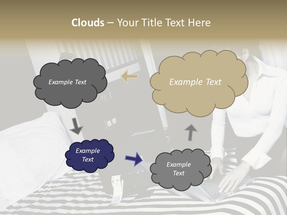Cute Bedroom Surfing PowerPoint Template