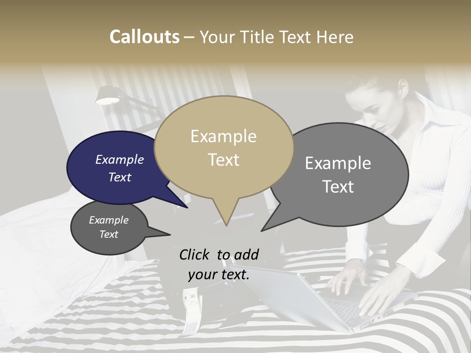 Cute Bedroom Surfing PowerPoint Template