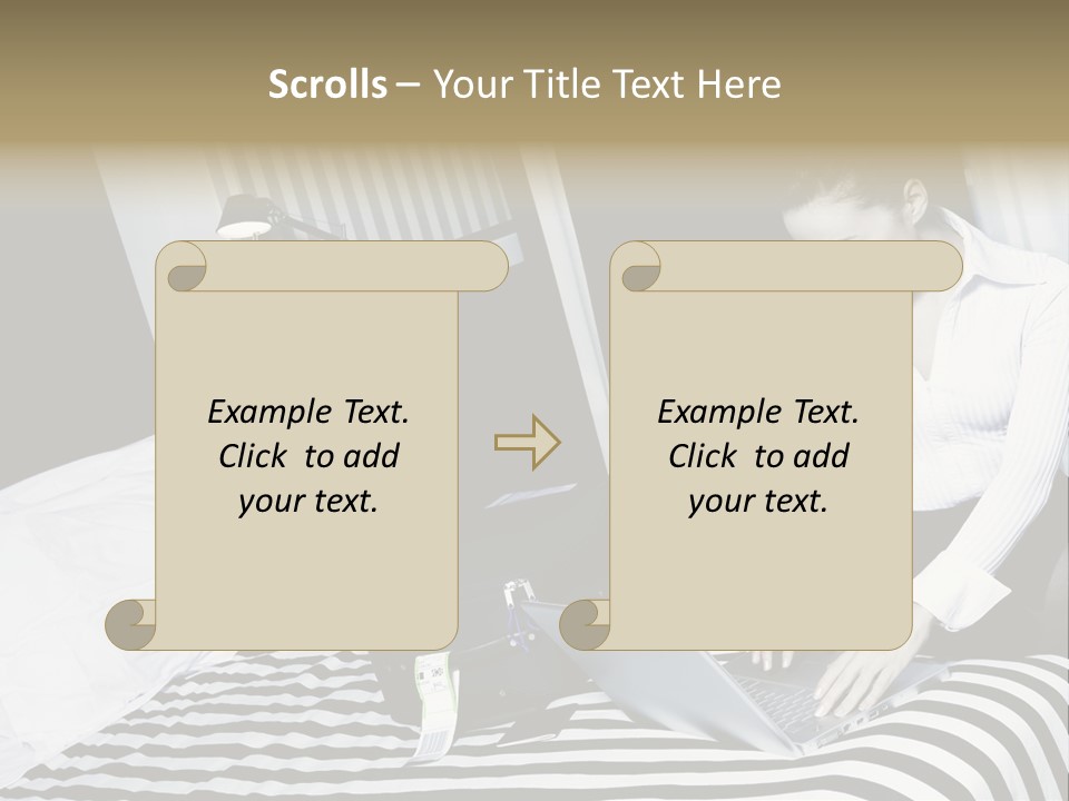 Cute Bedroom Surfing PowerPoint Template