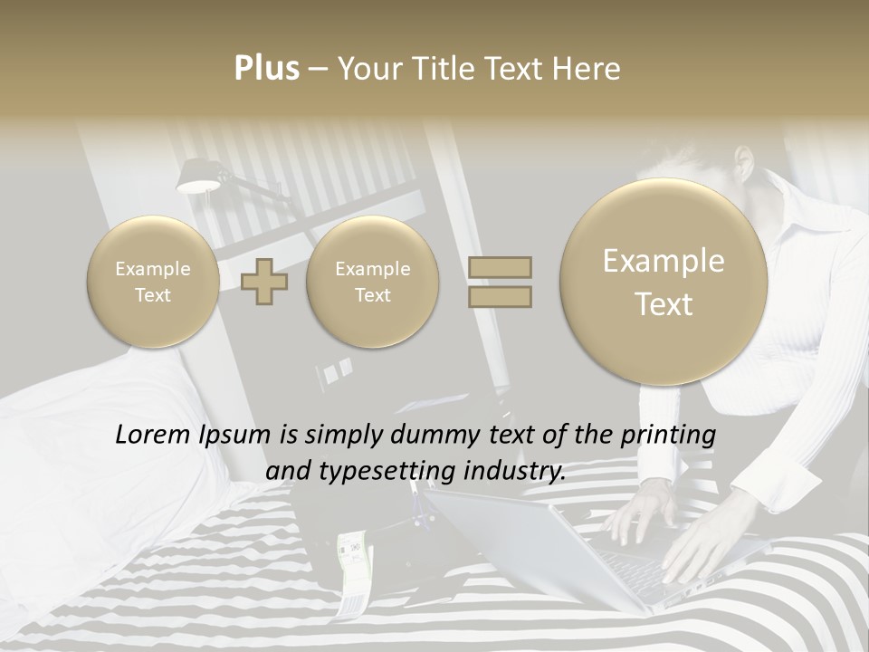 Cute Bedroom Surfing PowerPoint Template