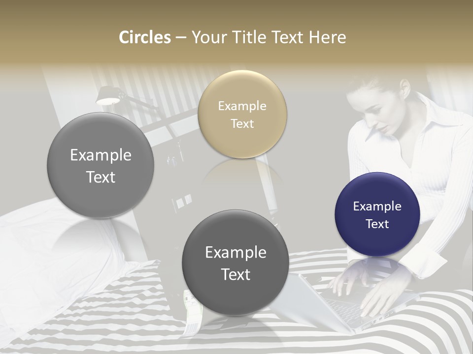 Cute Bedroom Surfing PowerPoint Template