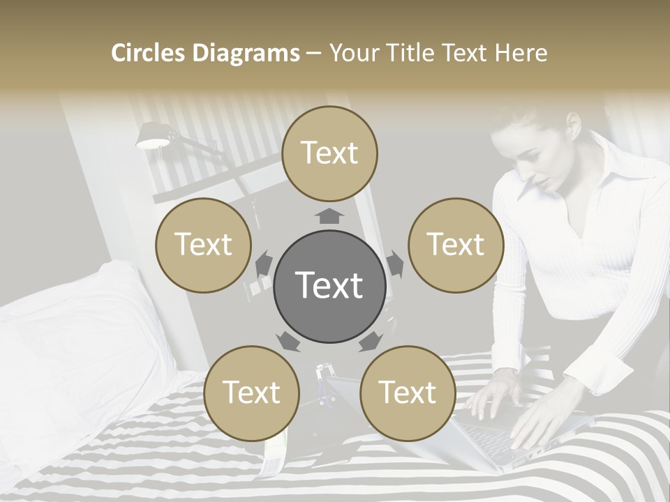 Cute Bedroom Surfing PowerPoint Template