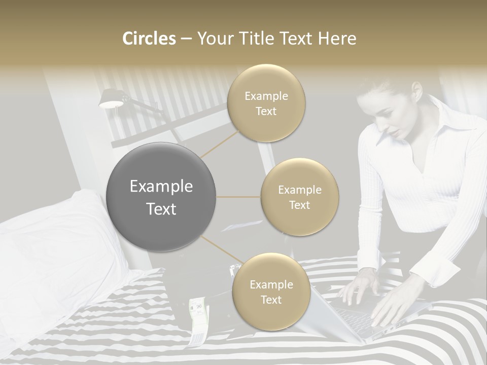 Cute Bedroom Surfing PowerPoint Template