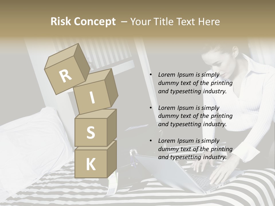 Cute Bedroom Surfing PowerPoint Template