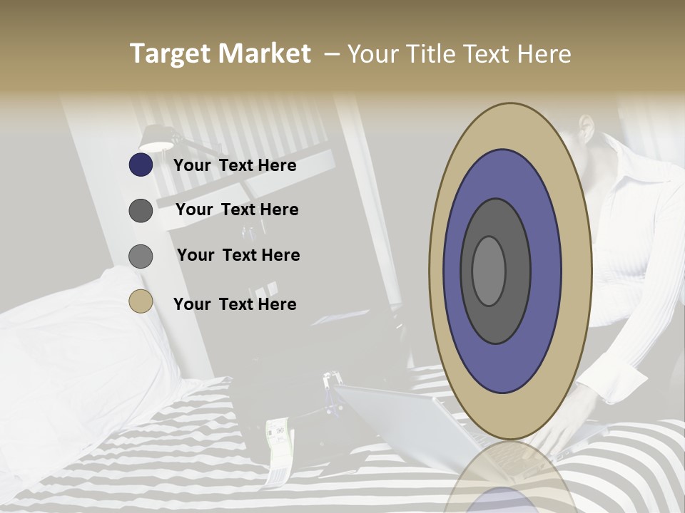 Cute Bedroom Surfing PowerPoint Template