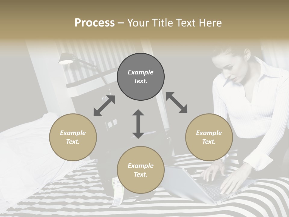 Cute Bedroom Surfing PowerPoint Template