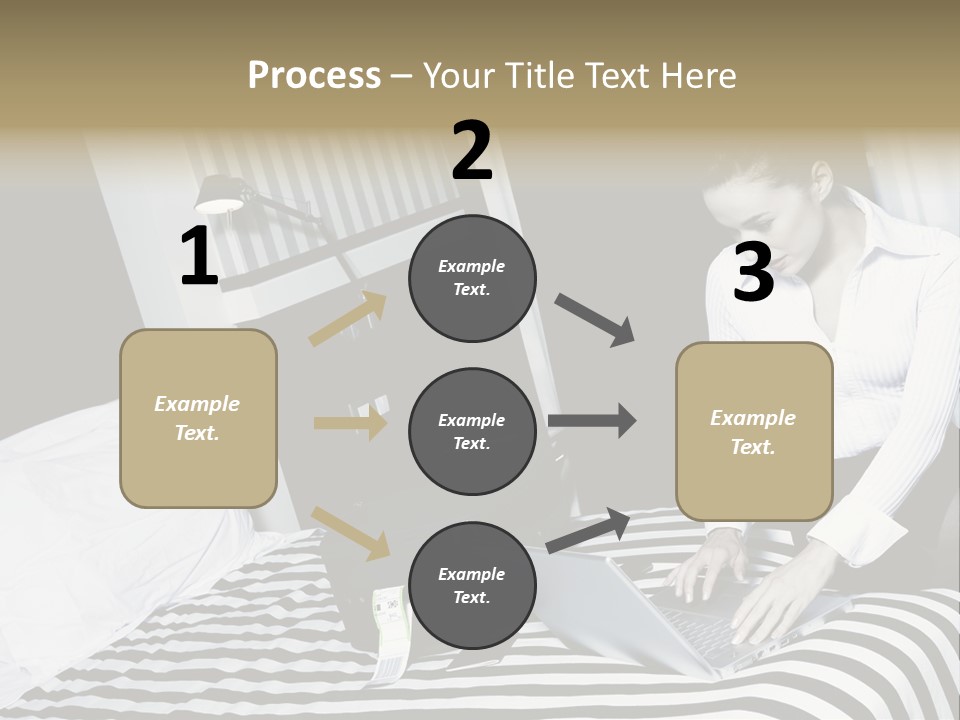 Cute Bedroom Surfing PowerPoint Template