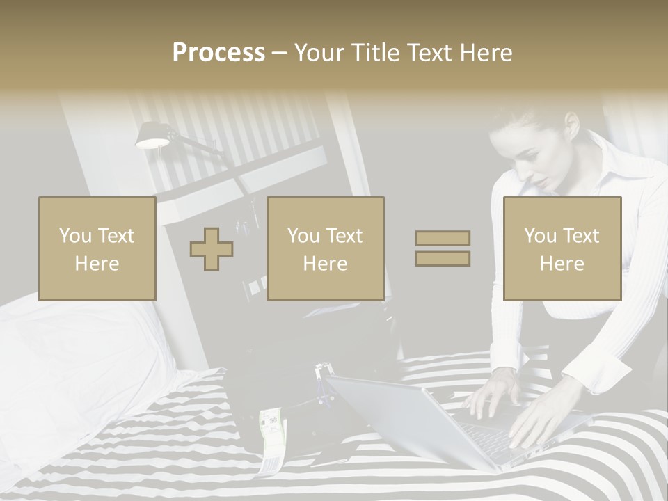 Cute Bedroom Surfing PowerPoint Template