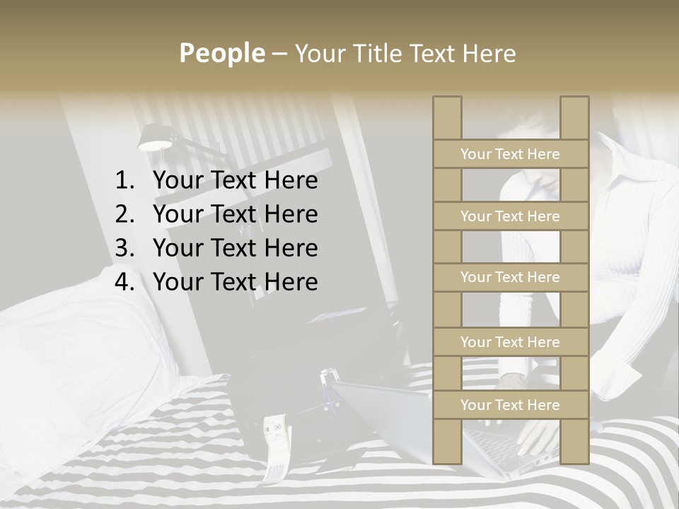 Cute Bedroom Surfing PowerPoint Template