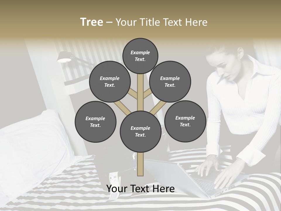 Cute Bedroom Surfing PowerPoint Template