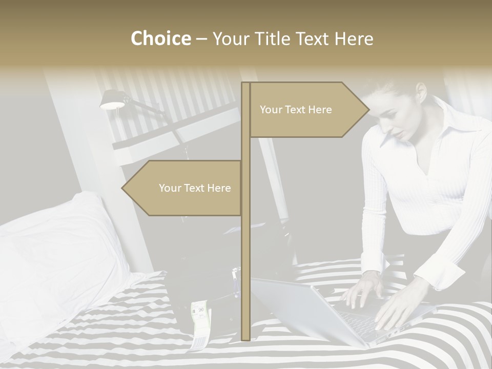 Cute Bedroom Surfing PowerPoint Template