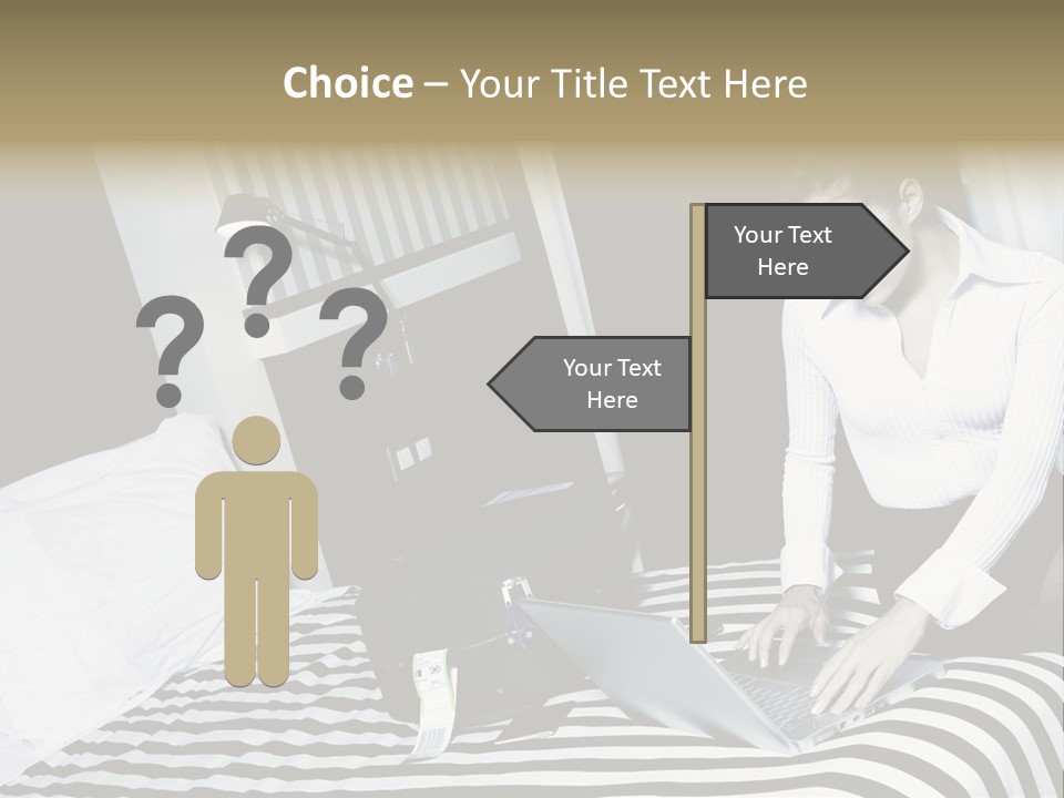 Cute Bedroom Surfing PowerPoint Template