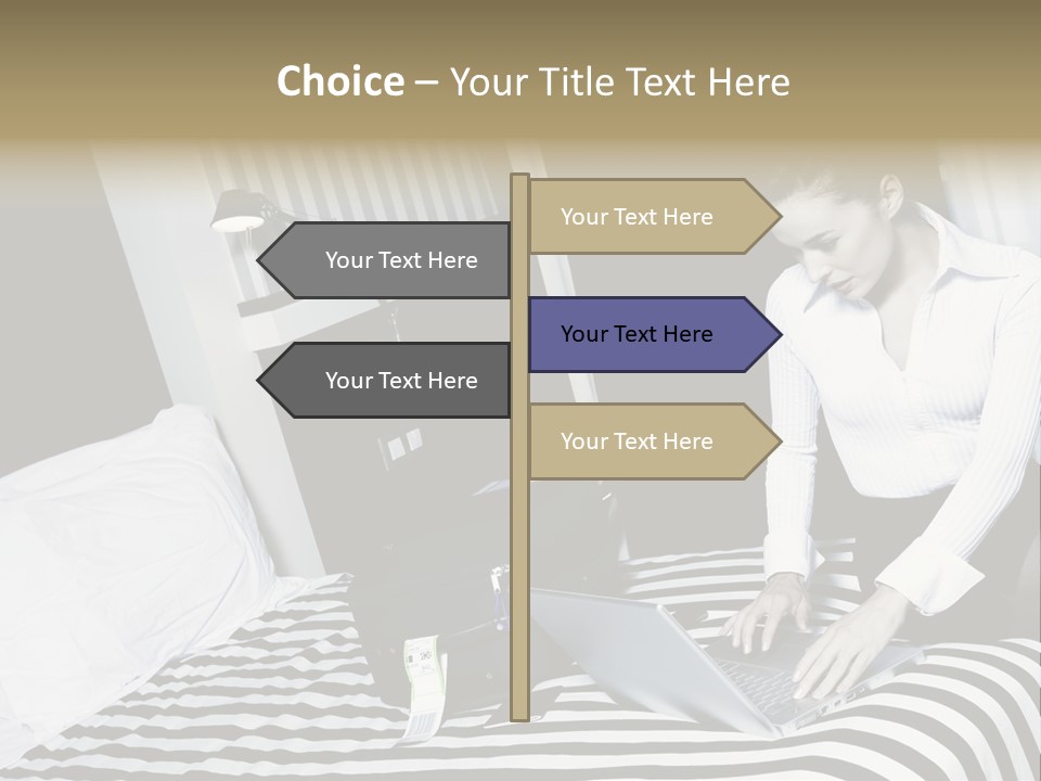 Cute Bedroom Surfing PowerPoint Template