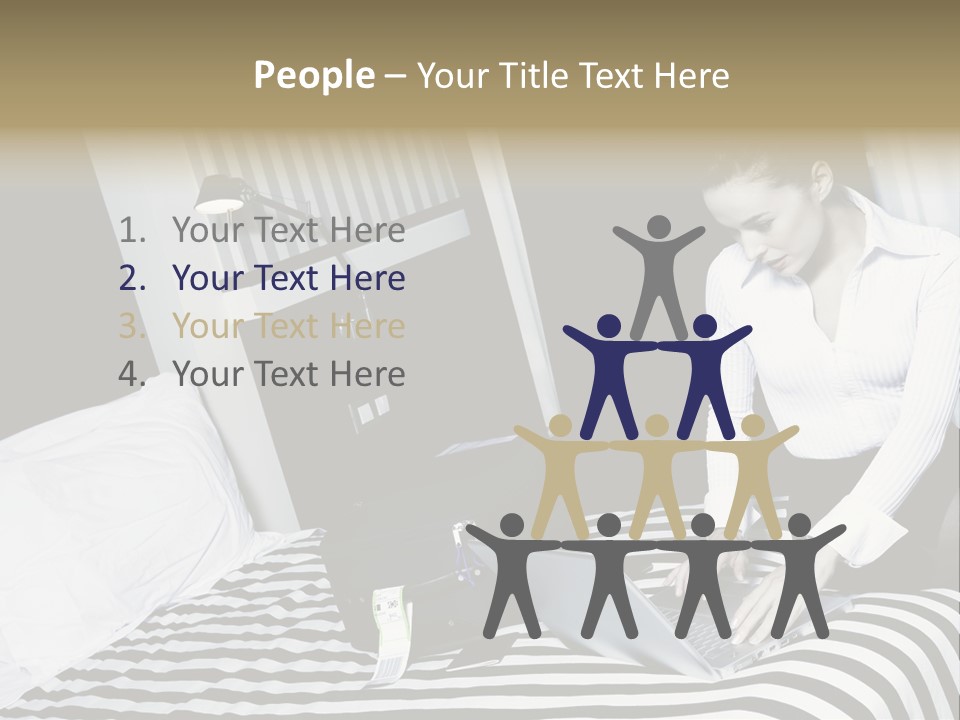 Cute Bedroom Surfing PowerPoint Template