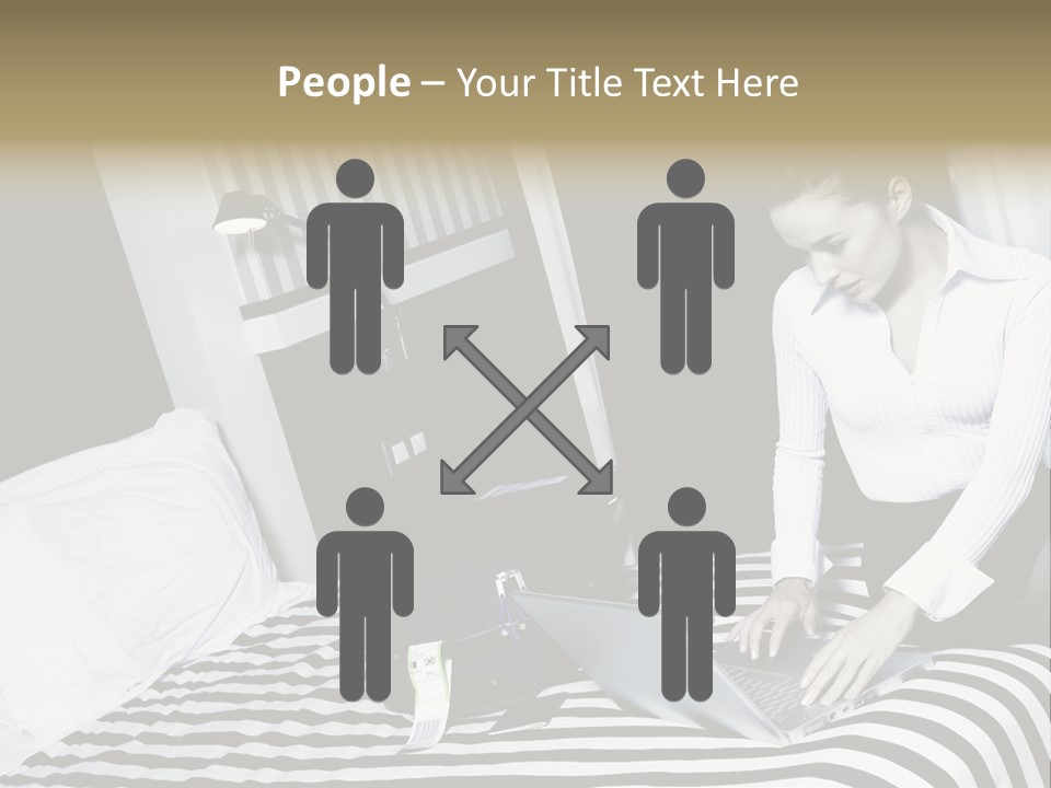 Cute Bedroom Surfing PowerPoint Template