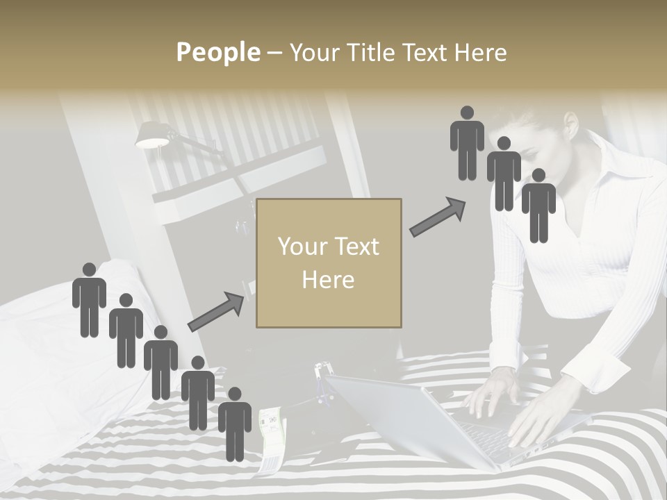 Cute Bedroom Surfing PowerPoint Template