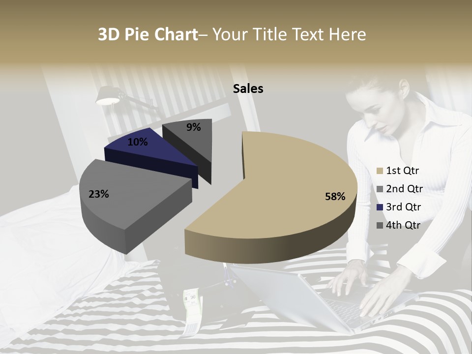 Cute Bedroom Surfing PowerPoint Template