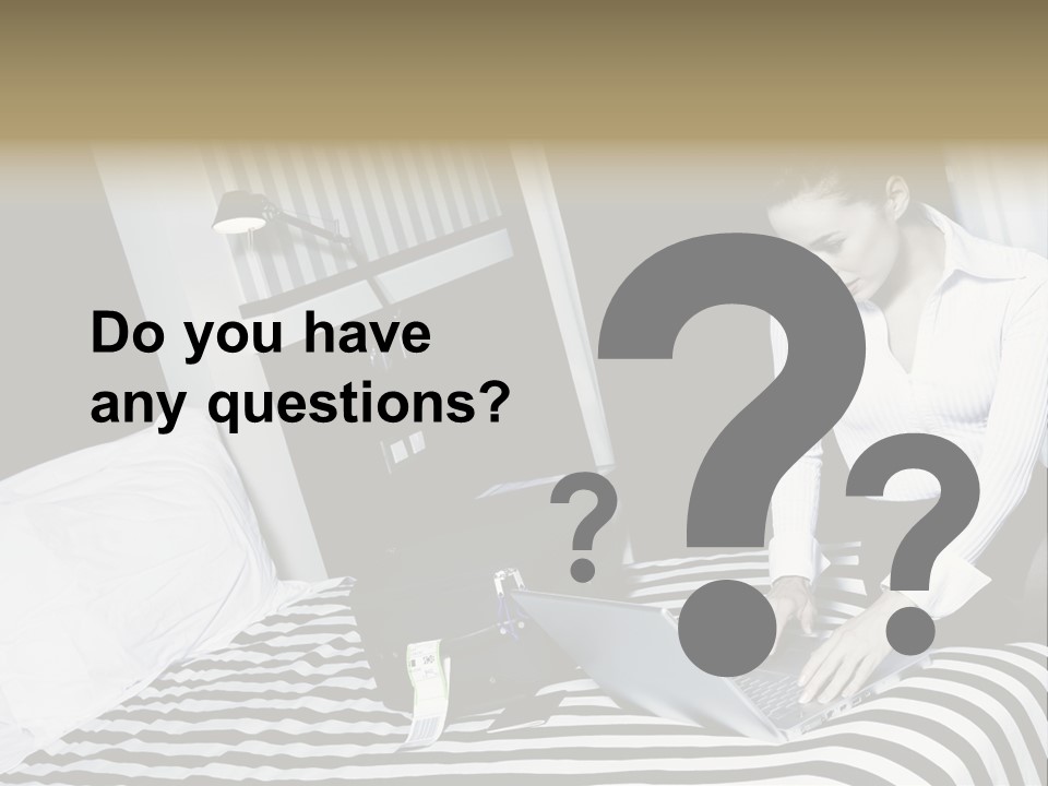 Cute Bedroom Surfing PowerPoint Template