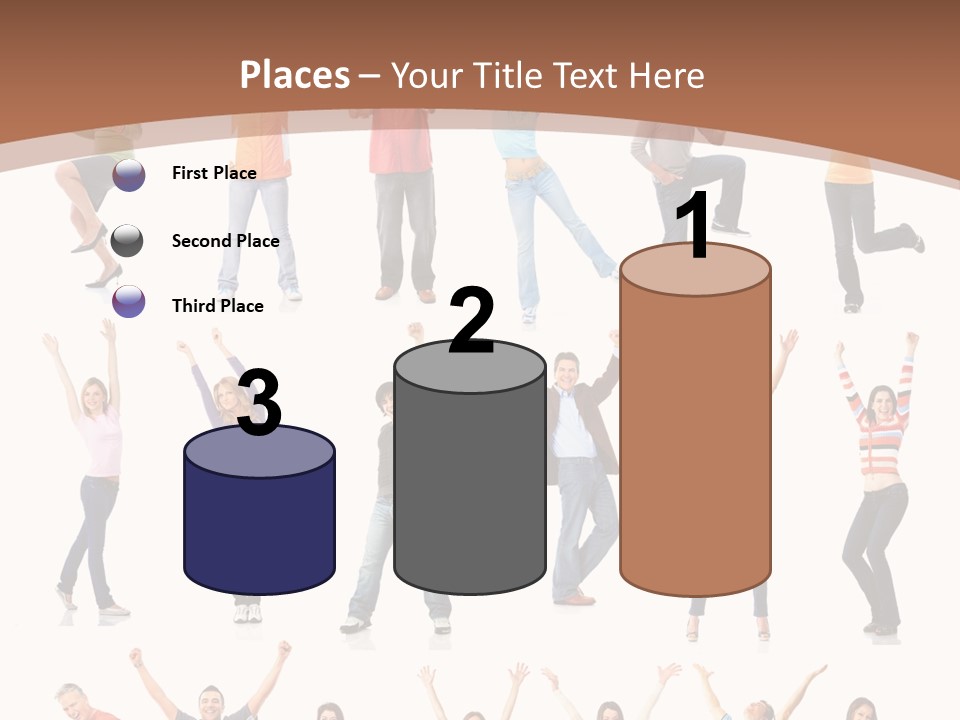 Girl Message Joyful PowerPoint Template