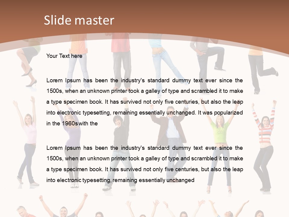 Girl Message Joyful PowerPoint Template