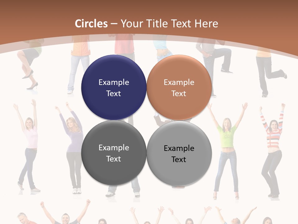 Girl Message Joyful PowerPoint Template