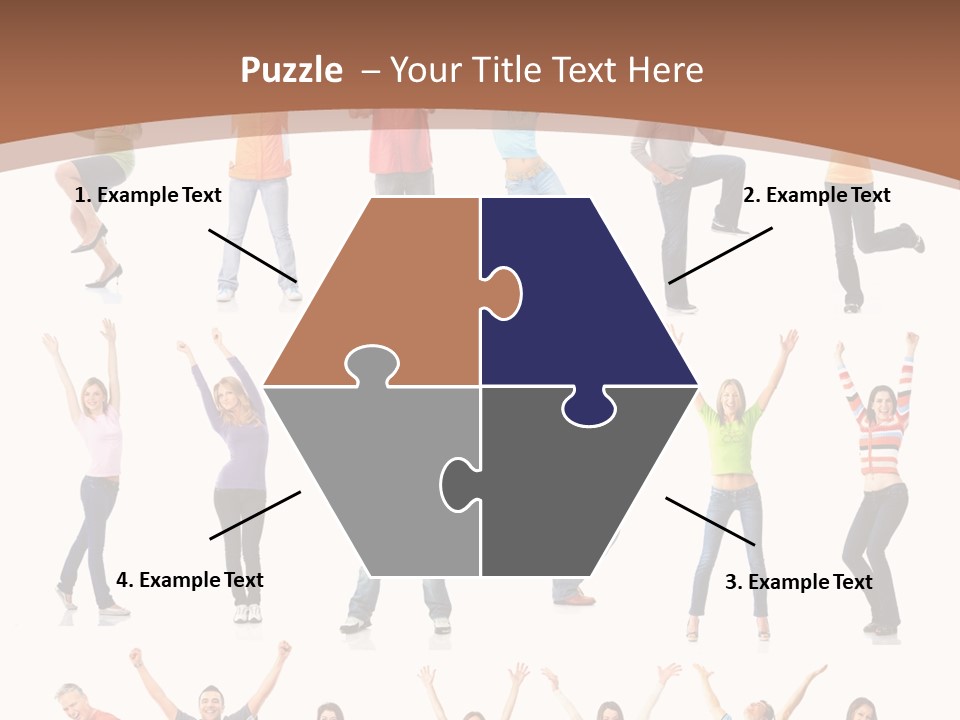 Girl Message Joyful PowerPoint Template