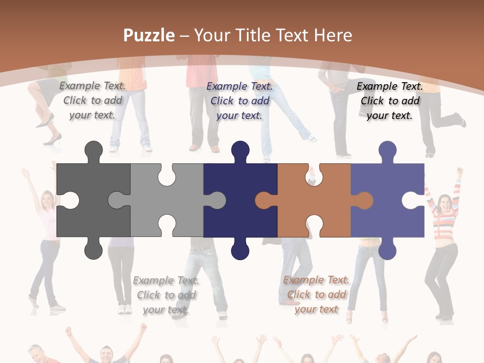 Girl Message Joyful PowerPoint Template