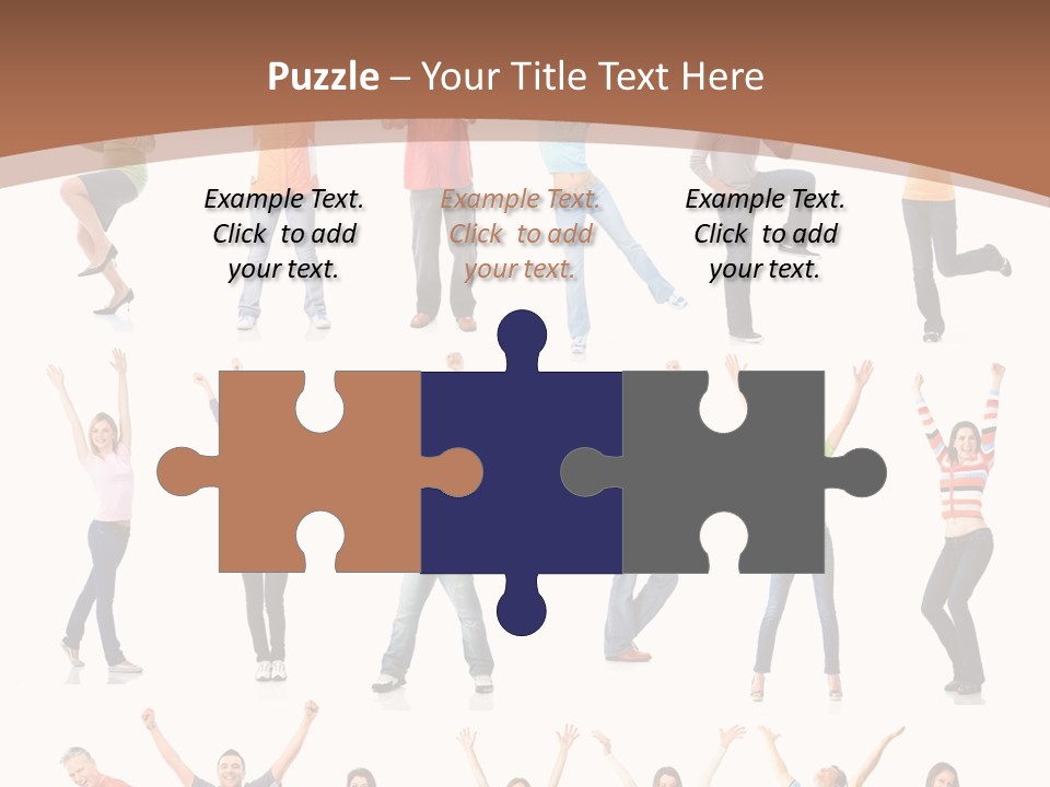 Girl Message Joyful PowerPoint Template