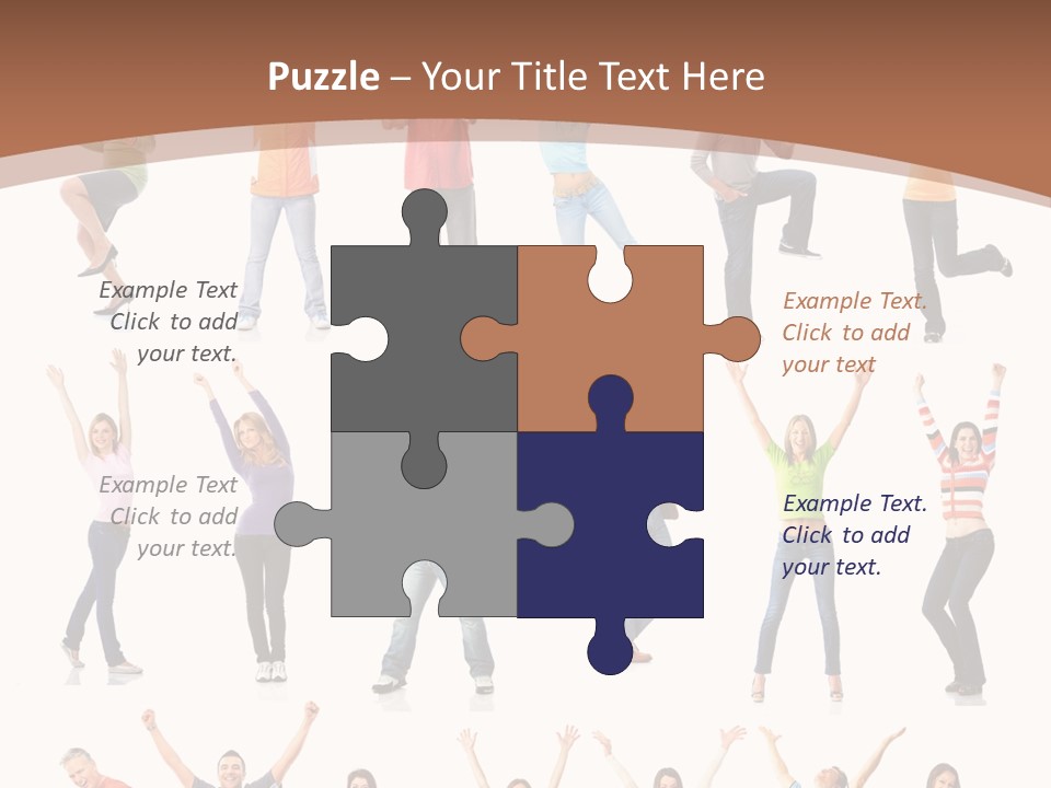 Girl Message Joyful PowerPoint Template