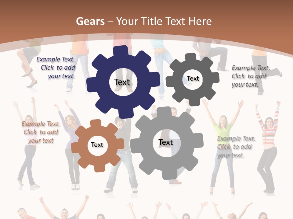 Girl Message Joyful PowerPoint Template