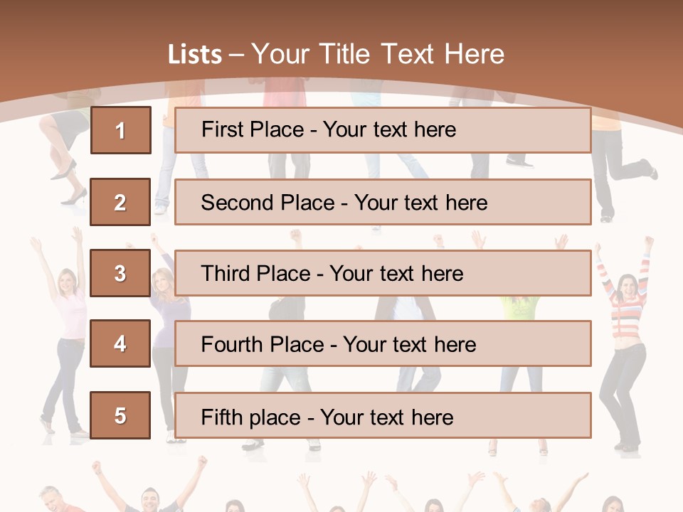 Girl Message Joyful PowerPoint Template