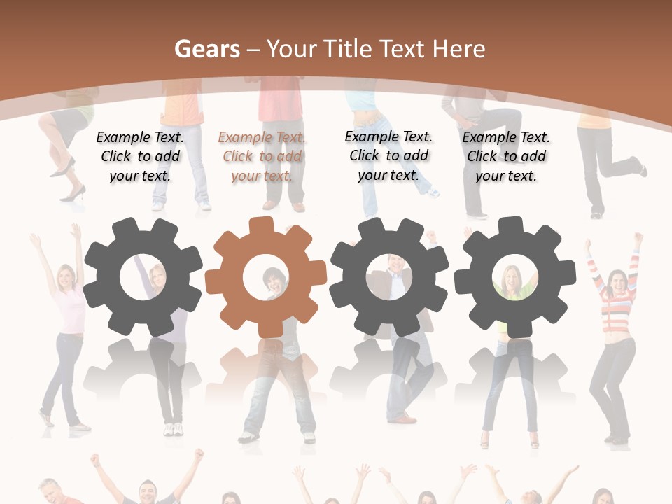 Girl Message Joyful PowerPoint Template