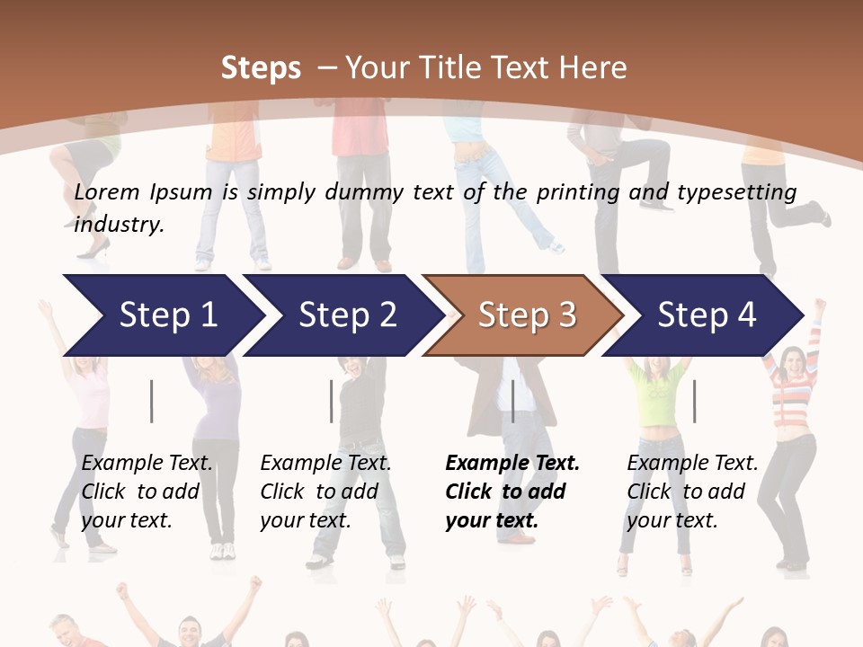 Girl Message Joyful PowerPoint Template