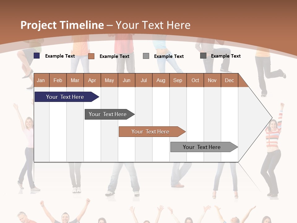 Girl Message Joyful PowerPoint Template