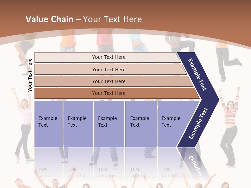 Girl Message Joyful PowerPoint Template