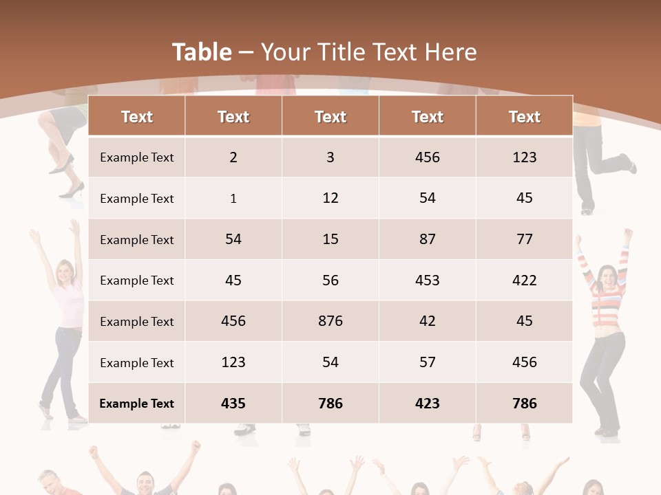 Girl Message Joyful PowerPoint Template