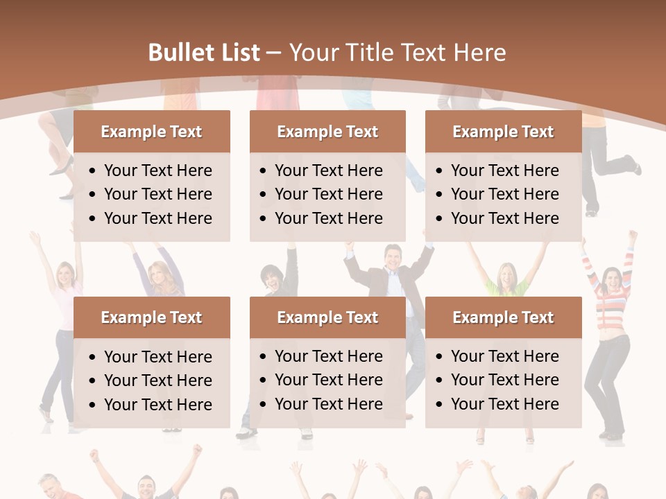 Girl Message Joyful PowerPoint Template