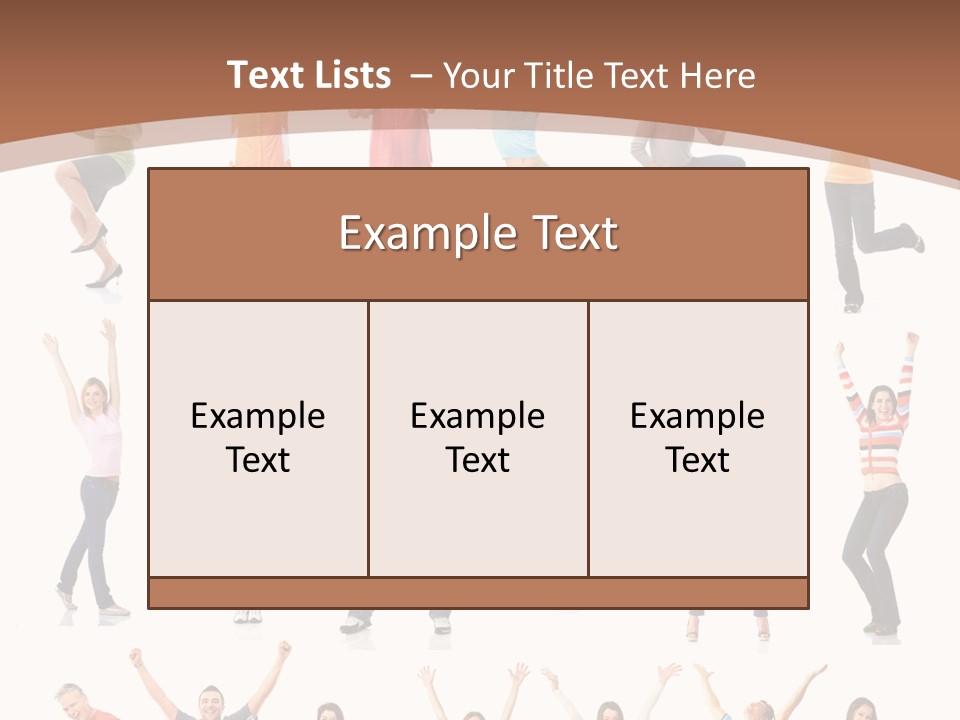 Girl Message Joyful PowerPoint Template