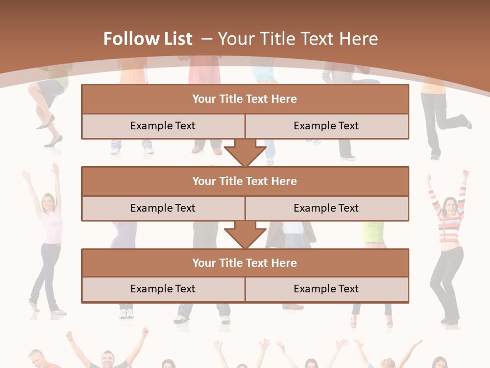 Girl Message Joyful PowerPoint Template