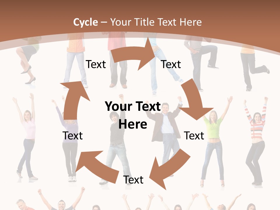 Girl Message Joyful PowerPoint Template