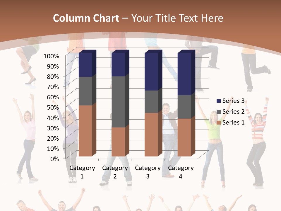 Girl Message Joyful PowerPoint Template