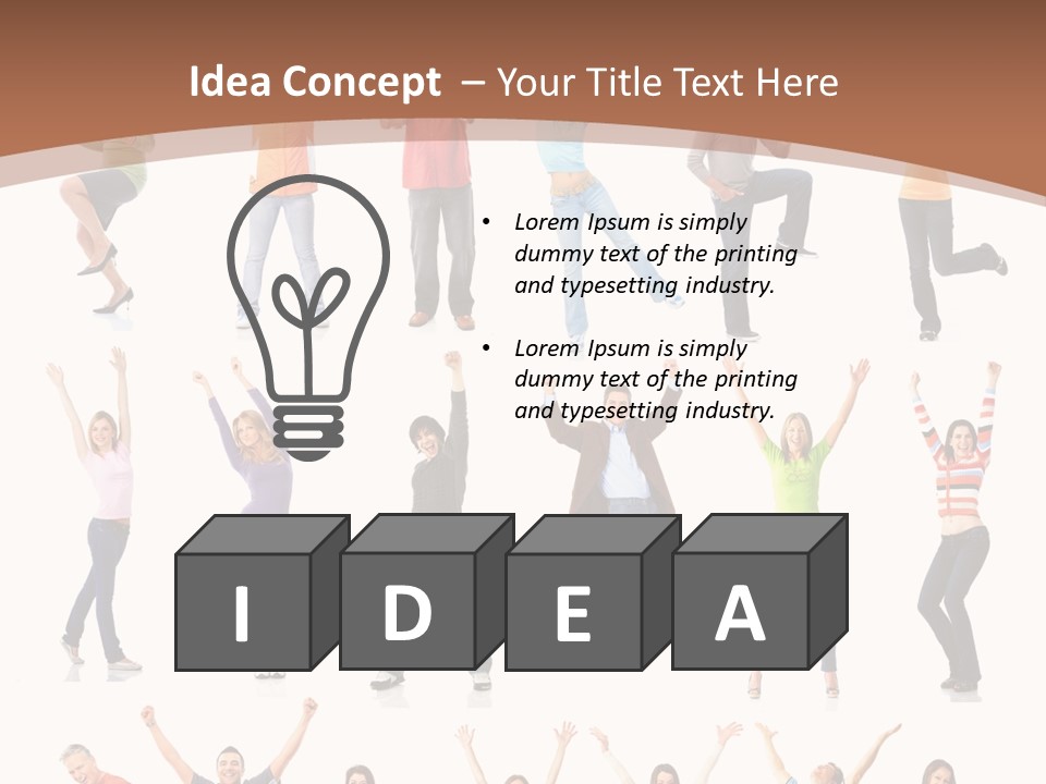 Girl Message Joyful PowerPoint Template