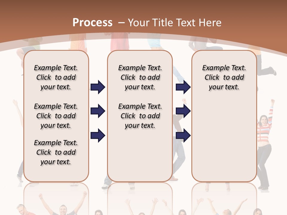 Girl Message Joyful PowerPoint Template