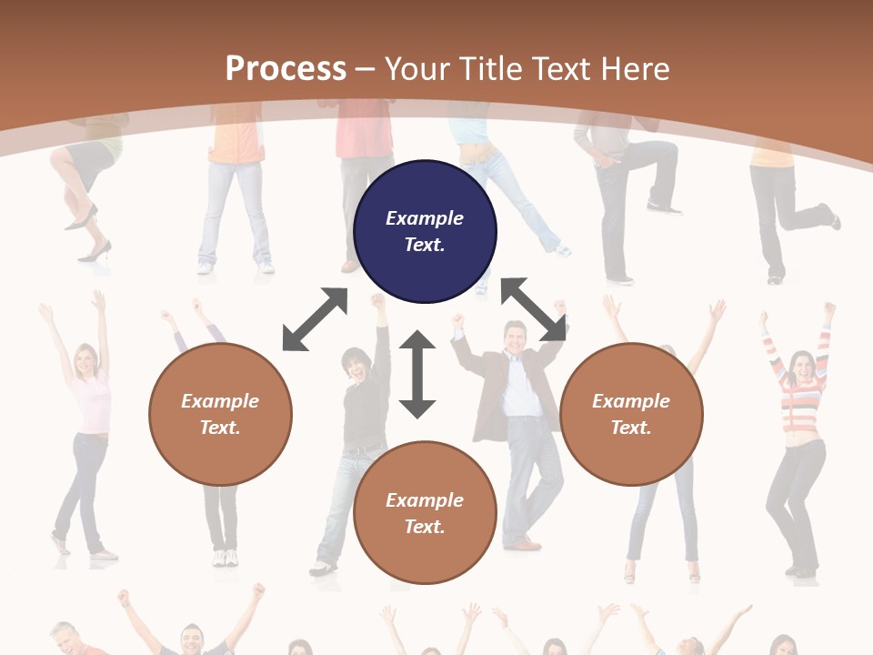 Girl Message Joyful PowerPoint Template