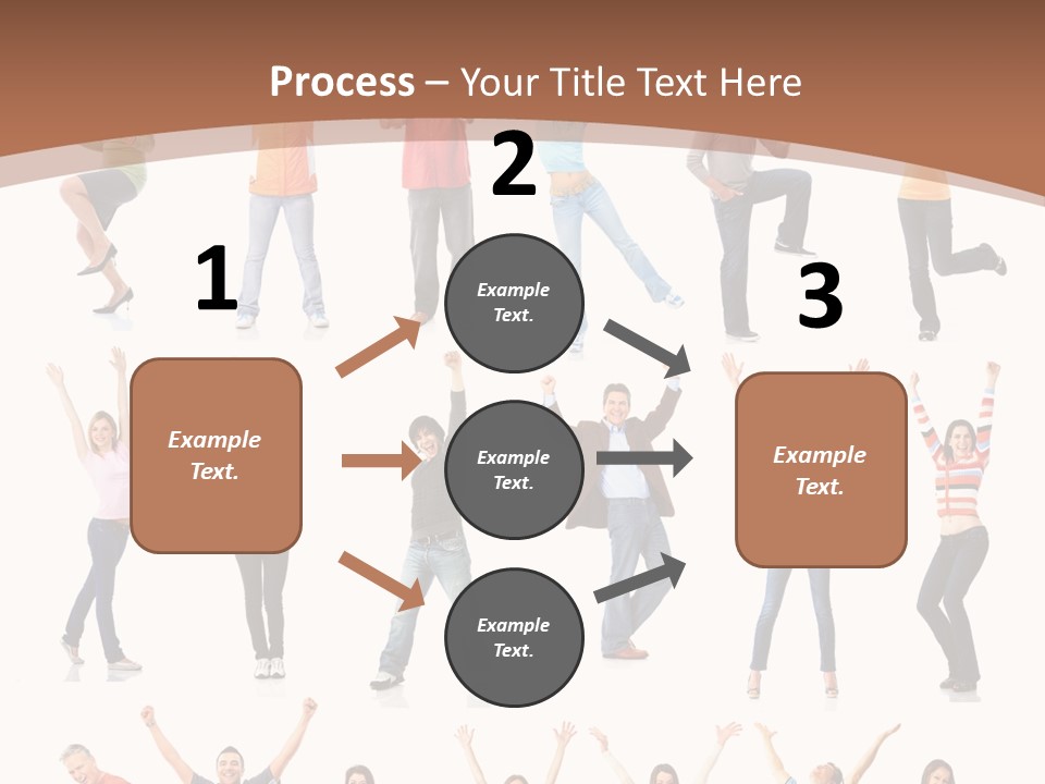 Girl Message Joyful PowerPoint Template