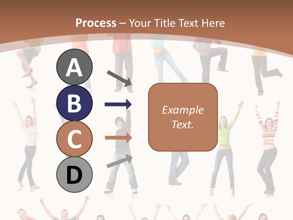 Girl Message Joyful PowerPoint Template