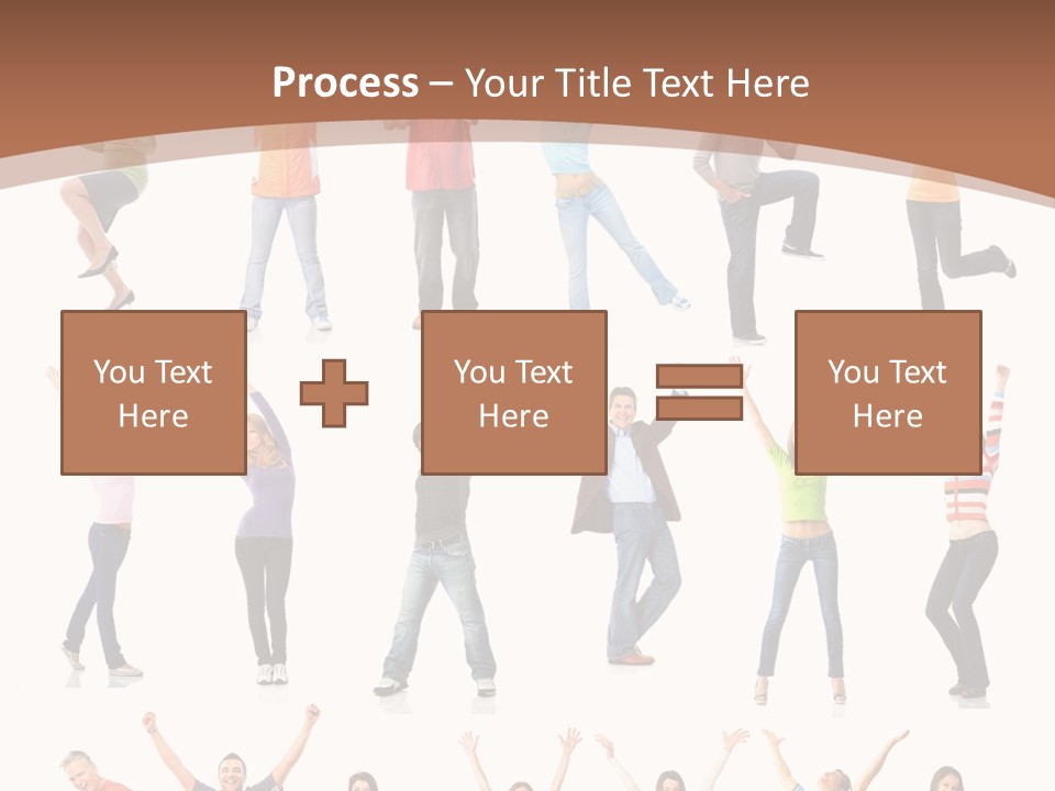 Girl Message Joyful PowerPoint Template