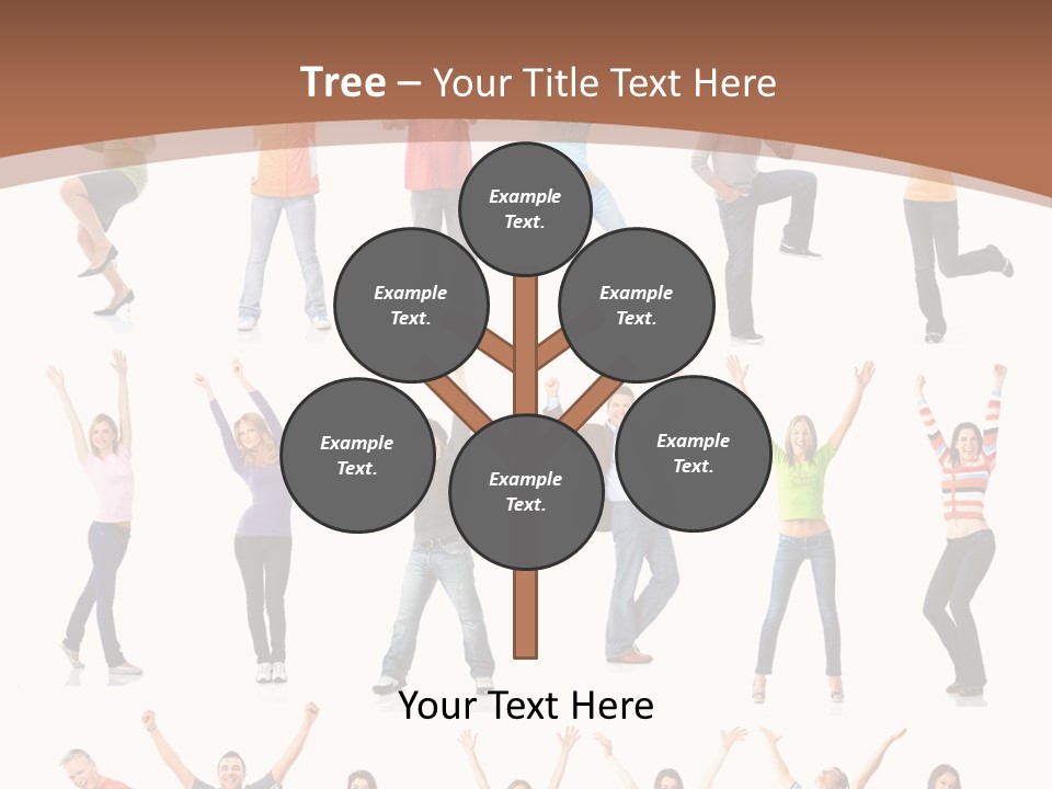 Girl Message Joyful PowerPoint Template